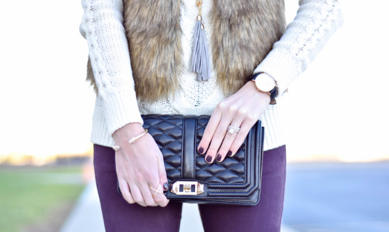 Fur Vest + Over The Knee Boots