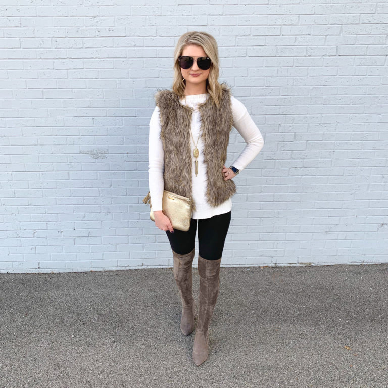 Over-The-Knee Boots + Faux Fur